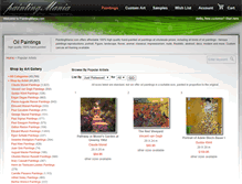 Tablet Screenshot of paintingmania.com